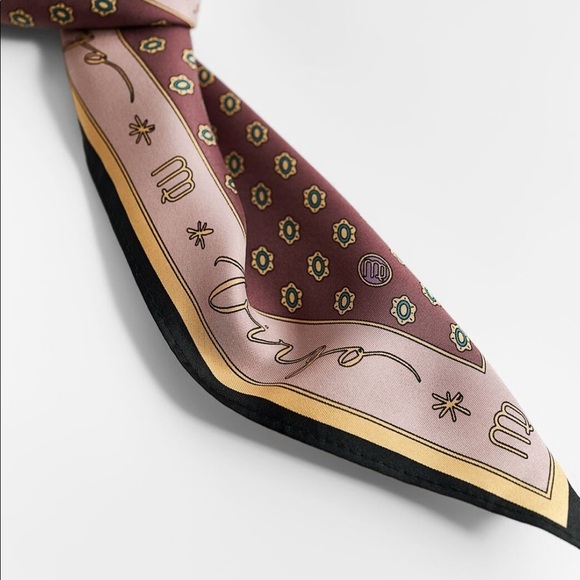 ZARA Virgo Silk Scarf - Picture 6 of 9